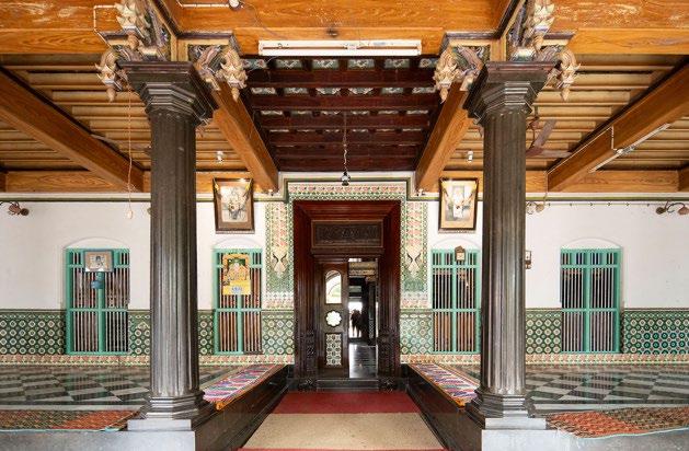 Athangudi Palace, the exterior or interior courtyard of a specific heritage palace.