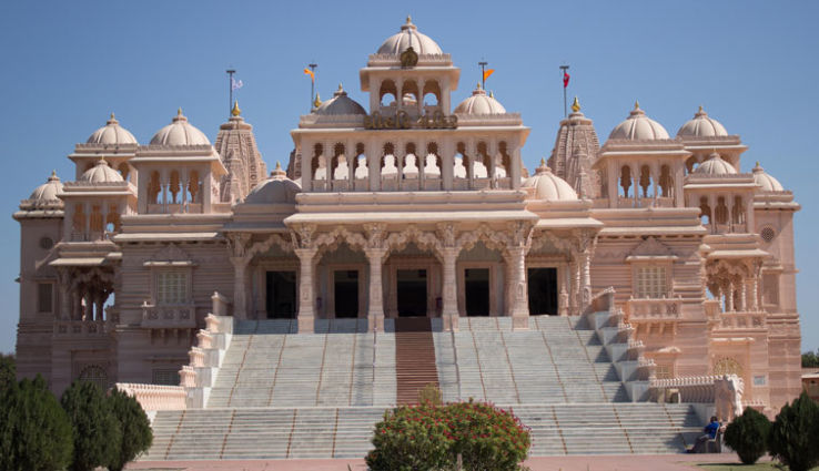 Intricate stone carvings on Bileshwar Shiva Temple.