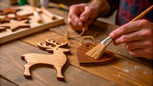 Artisans crafting intricate Brassware & Wooden Crafts.