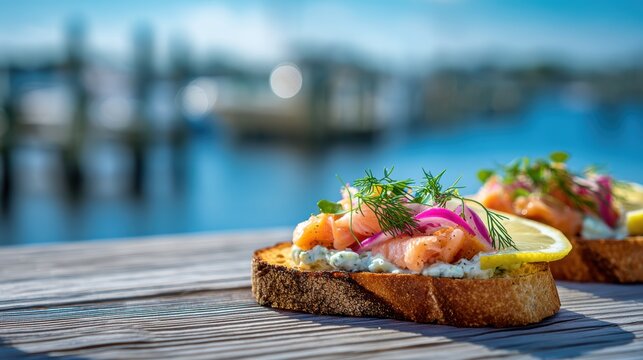 Grilled Fresh River Trout, a local specialty, on a plate.