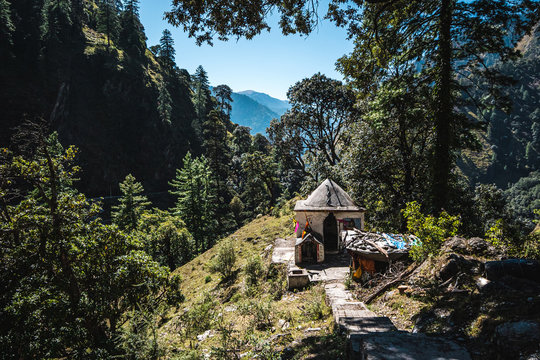 natural hot water springs at Gangnani for holy dip