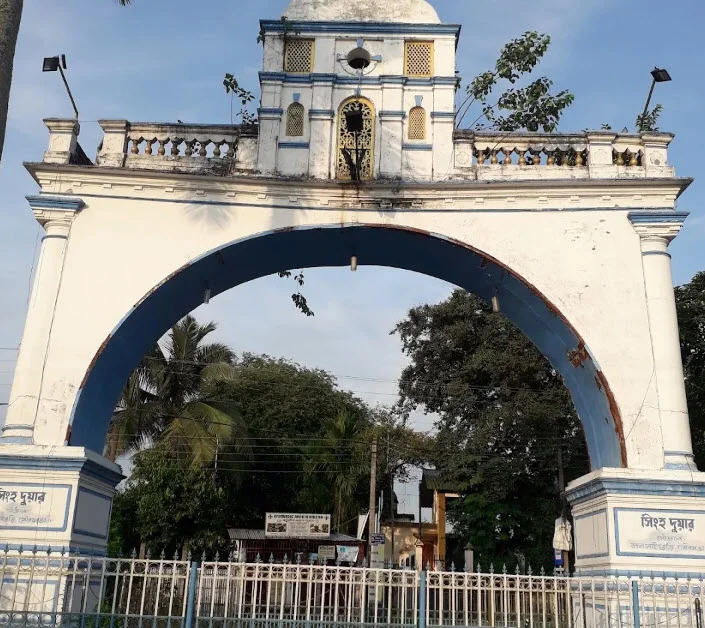 The grand entrance gate of Jalpaiguri Rajbari palace complex.