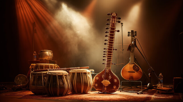 Villagers singing the monsoon melodies of Kajari during rainy season.