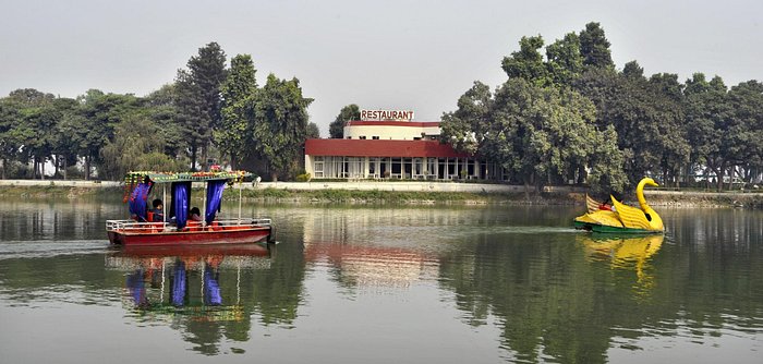 karna lake scenic tourist complex with boating in karnal