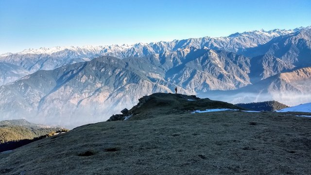 popular winter trek destination with stunning snow views