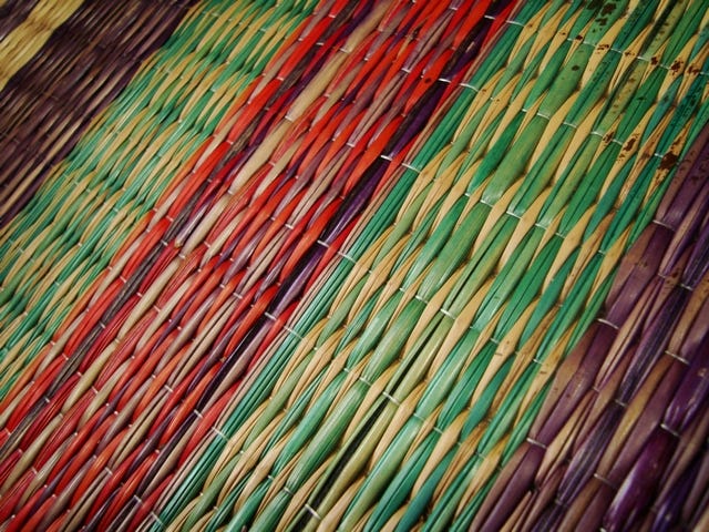 Korai Mats, handwoven natural fiber mats.