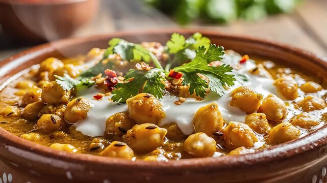 A traditional platter of Chamba's local dish, Madra.