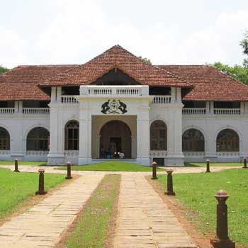 Traditional Kerala architecture of Mattancherry Dutch Palace in ernakulam.
