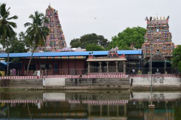 Pillayarpatti Temple, an ancient and revered rock-cut cave temple in the Chettinad area.