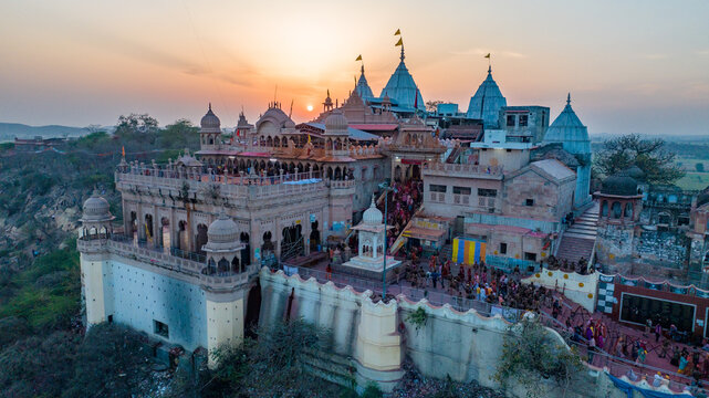Shri Radha Rani Temple in Barsana, the sacred hilltop shrine dedicated to Radha and a divine place to visit in Braj region.