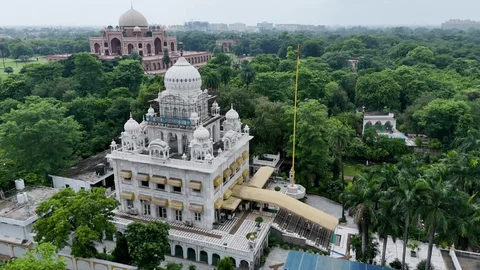 Sacred Damdama Sahib gurudwara near Bathinda with gleaming golden dome and peaceful surroundings