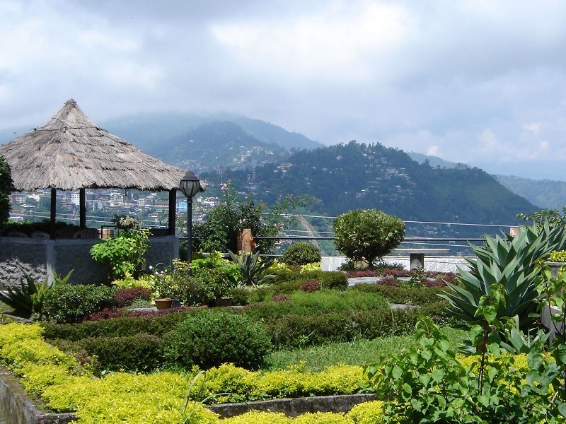 Scenic Deolo Hill in Kalimpong the highest point with lush gardens and panoramic vistas