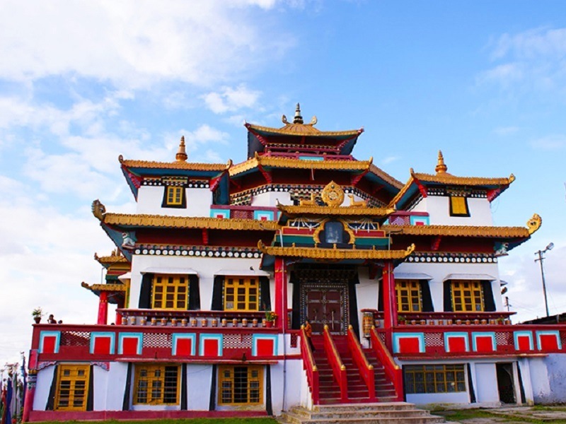 Peaceful Durpin Monastery perched on Kalimpong hilltop offering panoramic views and prayer flags