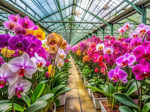 Vibrant orchid nurseries in Kalimpong showcasing exotic Himalayan orchids and colorful blooms