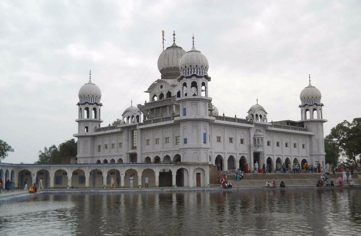 The sacred Gurudwara Panjokhra Sahib, a significant Sikh pilgrimage site near Ambala.