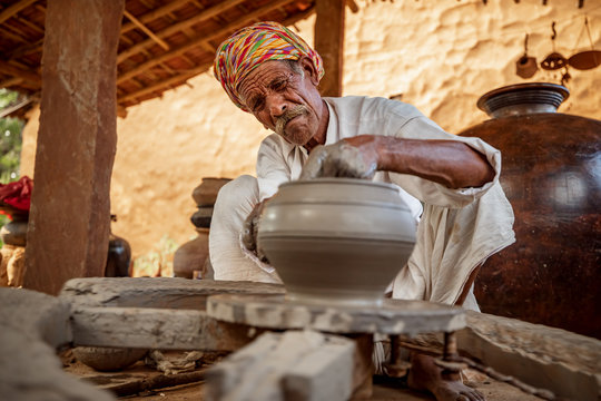 Intricately designed clay pottery and regional handicrafts.