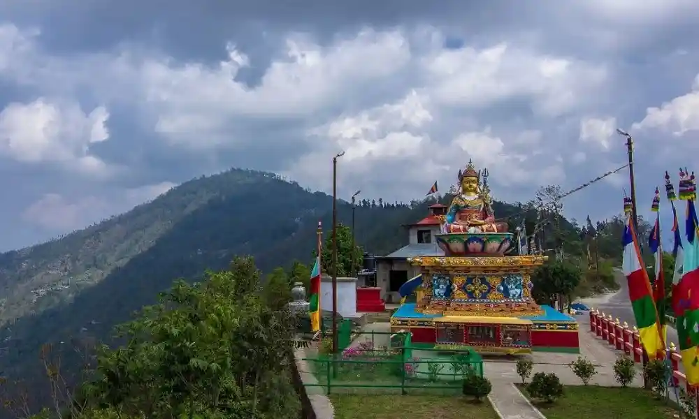 Picturesque hills and monasteries of Kalimpong in North Bengal