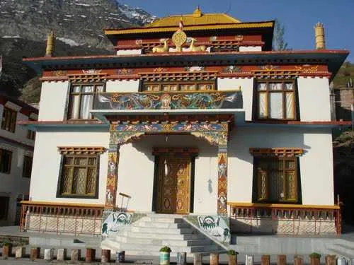 A panoramic view from Kardang Monastery near Keylong, a spiritual gem among places to visit in Lahaul and Spiti.