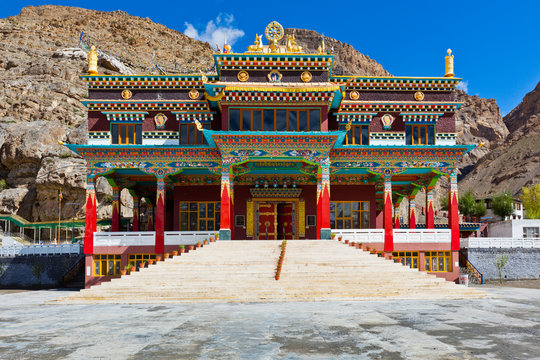 Buddhist stupa in Kaza, the main township and cultural hub of Lahaul and Spiti.