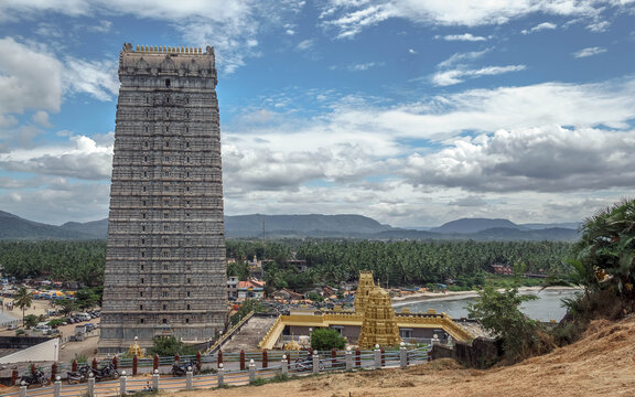 A centuries-old temple dedicated to Lord Shiva nestled in dense forest.