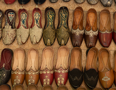 Traditional Patiala Jutti handcrafted leather footwear with embroidery