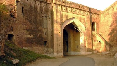 The massive fortifications of Qila Bahadurgarh, a historic place to visit in Patiala.