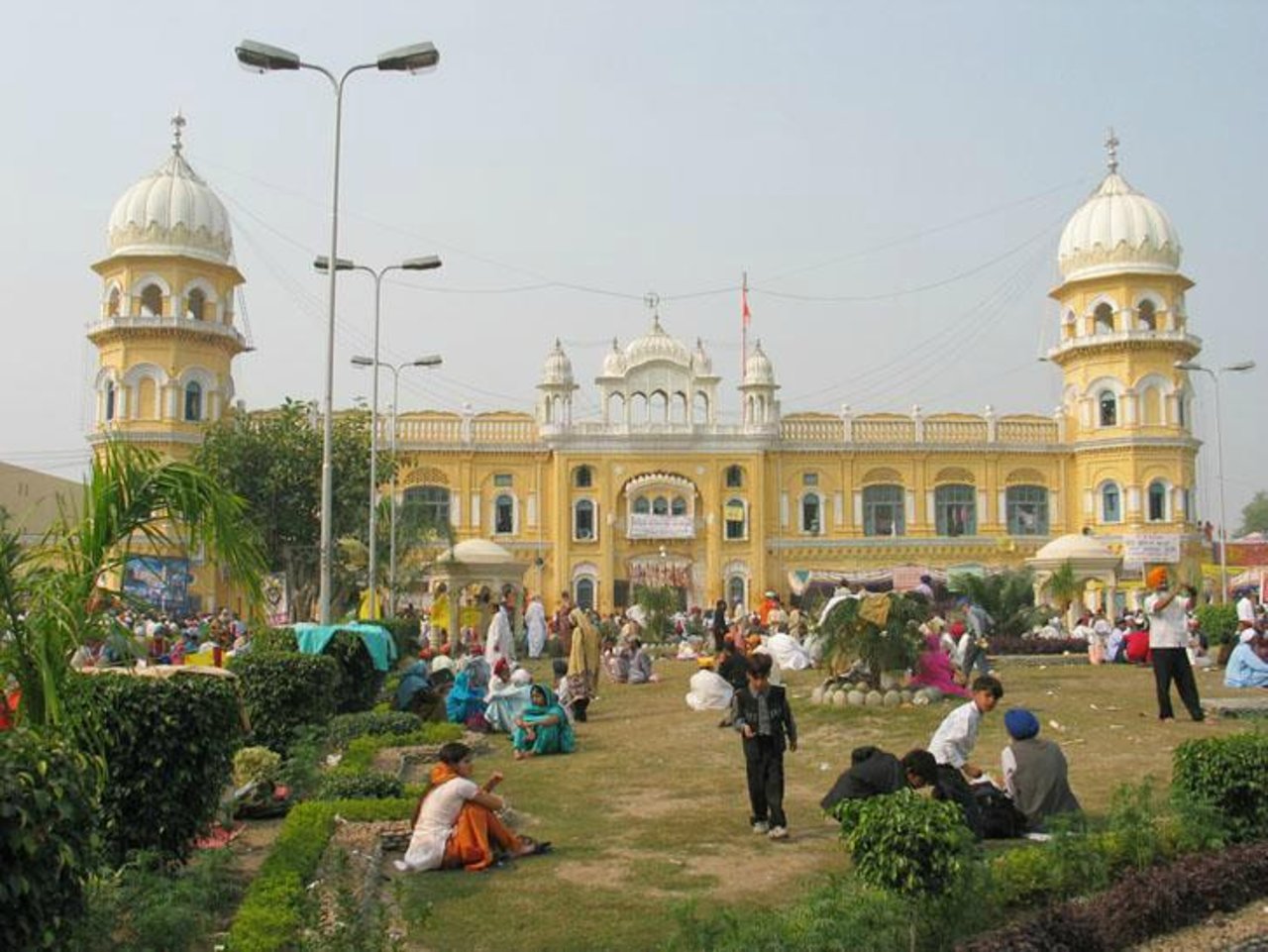 Historical buildings and the ghat area in Sangrur.