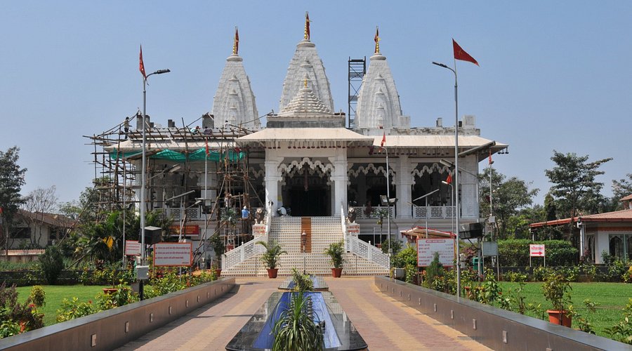 Beautiful Shri Narayani Dham Temple places to visit Lonavala featuring exquisite architecture and intricate carvings