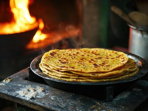 Soft spiced Thepla flatbread from Gujarat perfect for travel and enjoyed with pickles