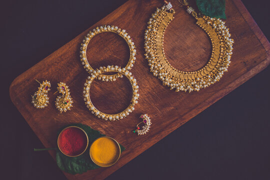 Traditional Gujarati jewellery collection featuring silver ornaments and intricate tribal designs