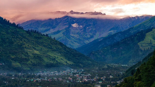 Scenic Kullu Valley famously known as Valley of Gods