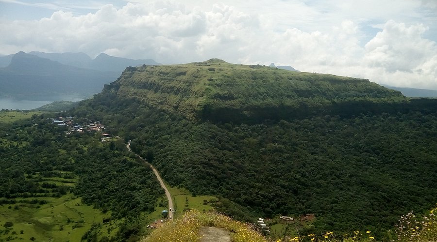 Massive Visapur Fort places to visit Lonavala showing extensive ruins and Sahyadri range panorama
