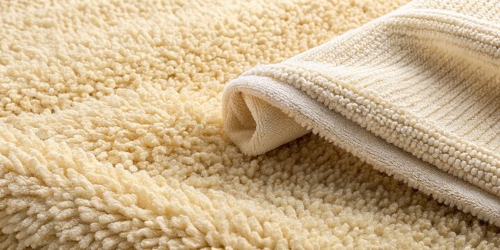 Warm woollen carpets and blankets with traditional Himalayan patterns and soft texture