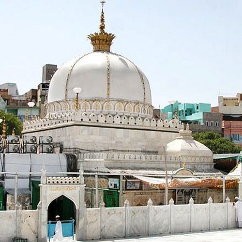 The revered Sufi shrine of Ajmer Sharif Dargah, a paramount spiritual Place to Visit near Pushkar.