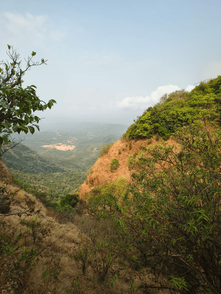 View of Verle village from the Base of Narayangad’s climb