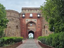 Decorative gateway at Purana Qila