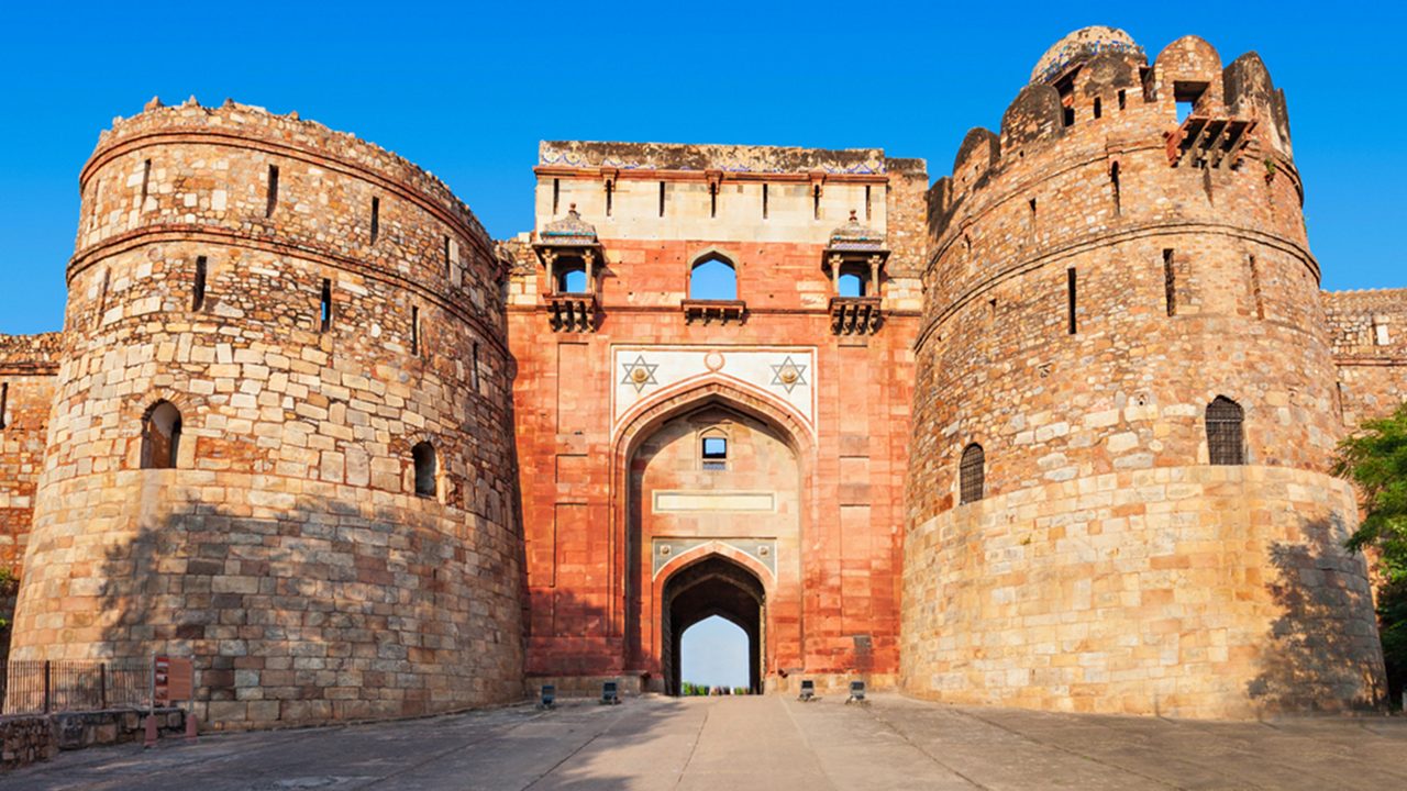 Historic Purana Qila fort in Delhi