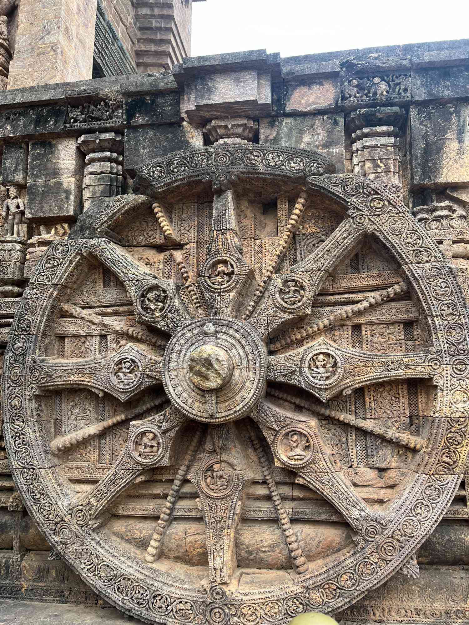 Konark Sun Temple entrance wheel