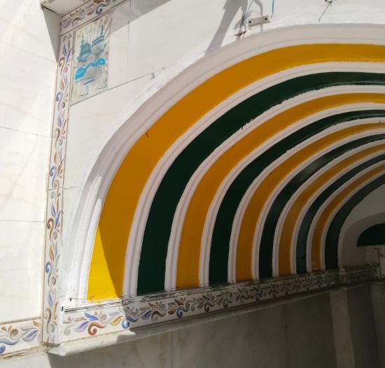 Arched Niche with Painted Decoration, Hijron-ka-Khanqah, Mehrauli