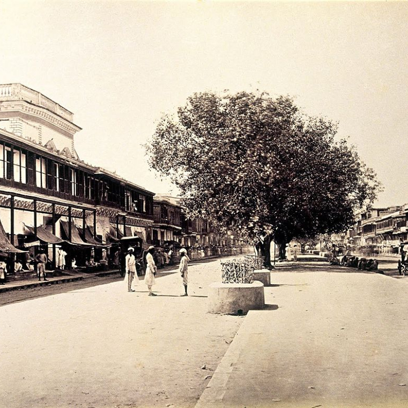 Historic Chandni Chowk market in Old Delhi