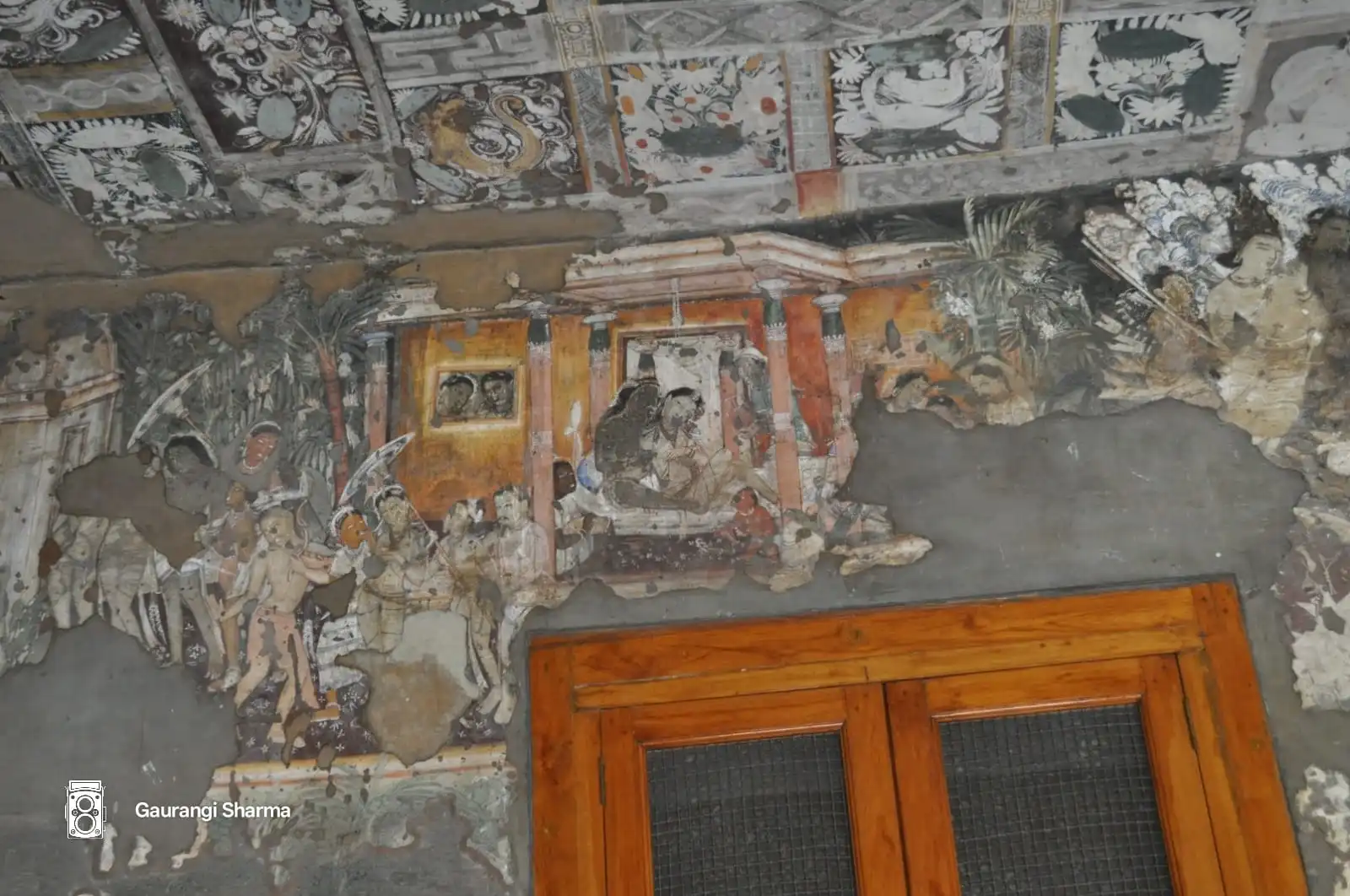 Painting scene at ajanta