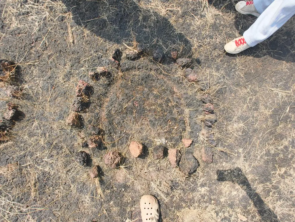 Goupad (Cow’s Hoof) motif in Veergaon, Ratnagiri