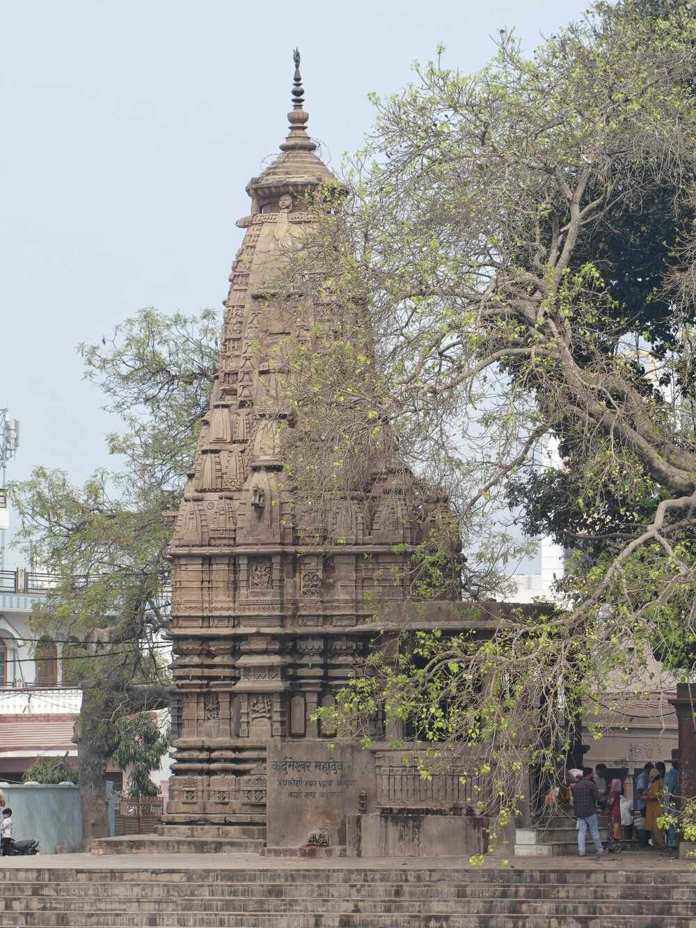 Kardameshwar Temple from across Kardama Kunda