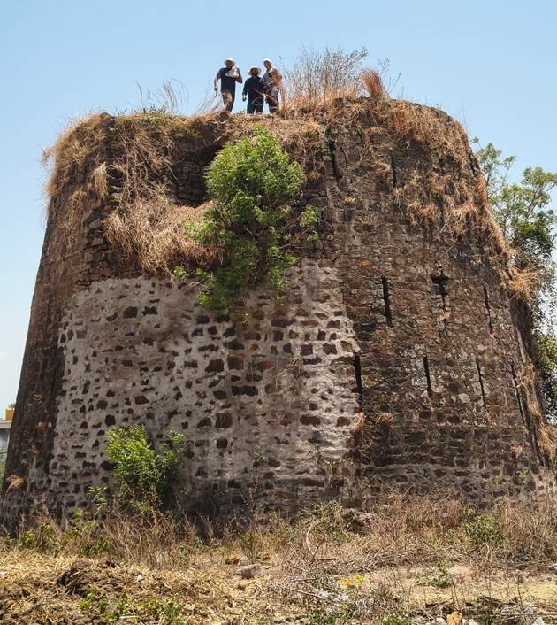 The massive basalt masonry of the Soundalga Buruj